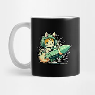 Rocket cat Mug